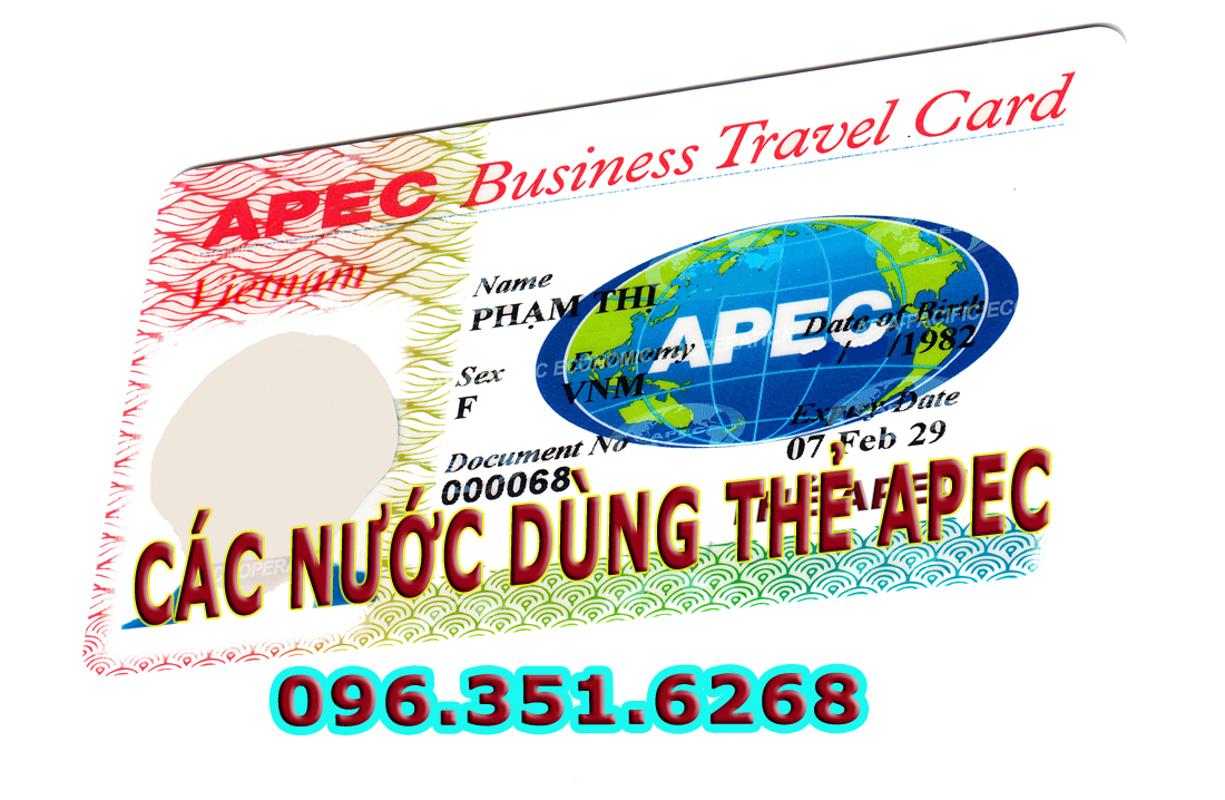 Thẻ Apec đi được những nước nào