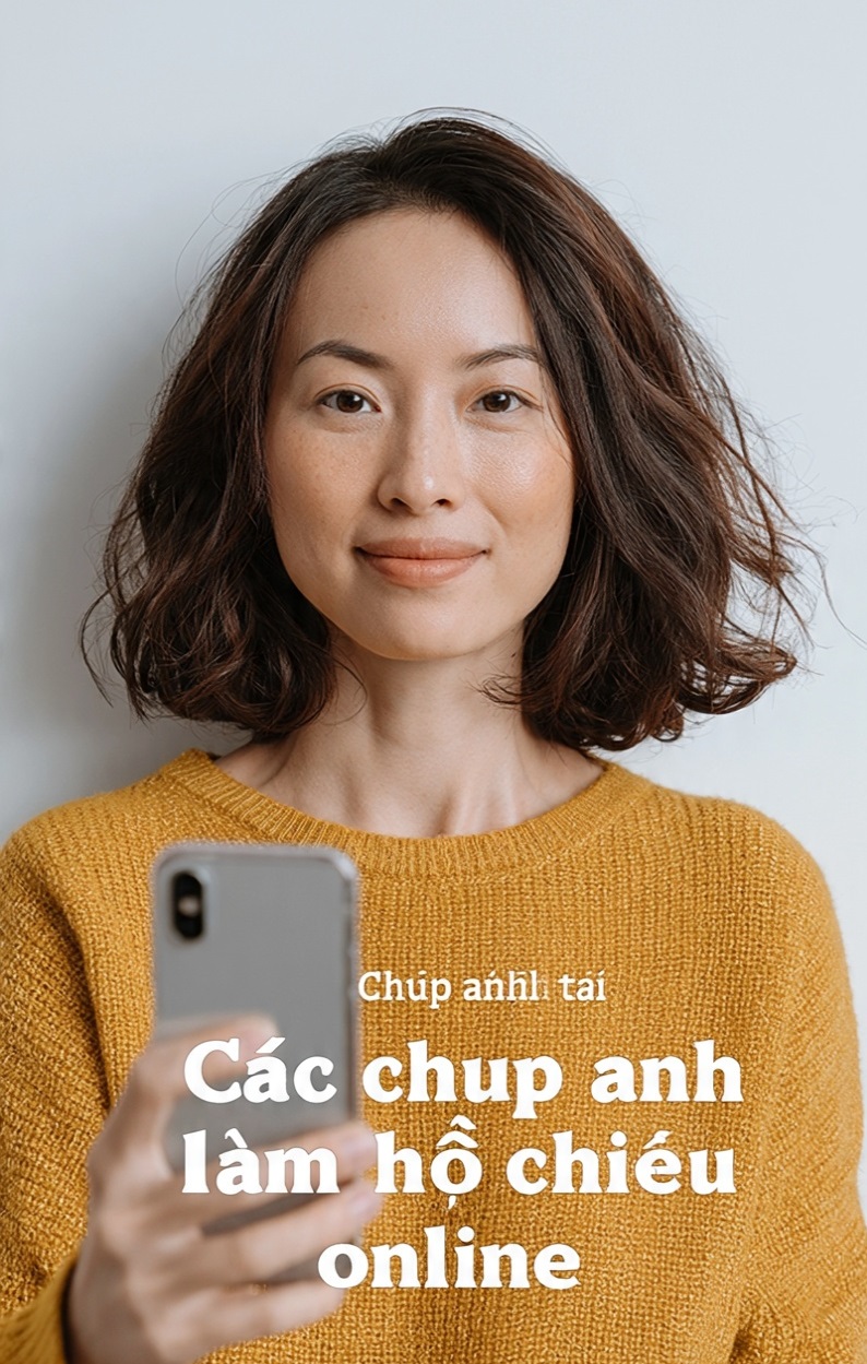 Cách chụp ảnh làm hộ chiếu online
